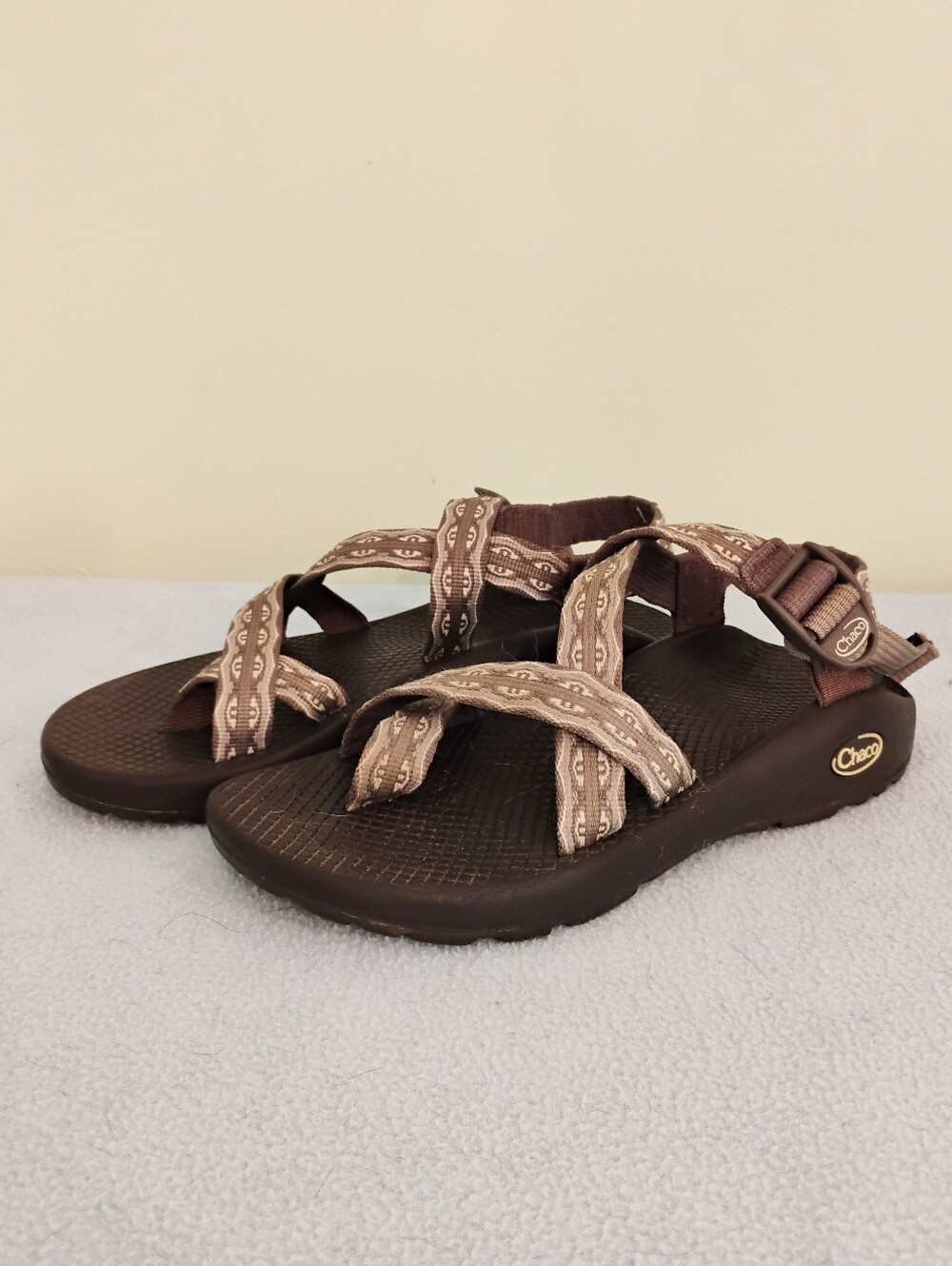 Chaco Brown And Tan Strappy Sandals